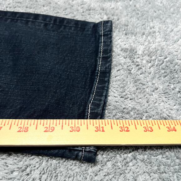 Levi's 505 Jeans Mens 33 x32 Straight Fit Blue Denim - Picture 9 of 11